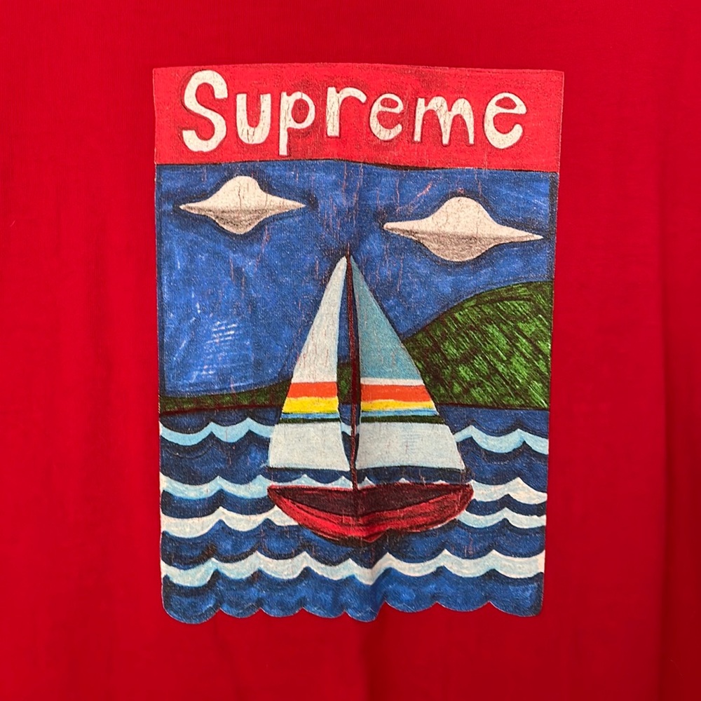 supreme sailboat tee